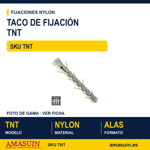 Taco de nylon triple expansión
