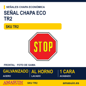 Señal Chapa Económica TR2 STOP