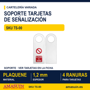 Soporte Tarjetas Señalización TS-00