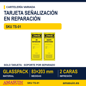 Tarjeta de Señalización En Reparación