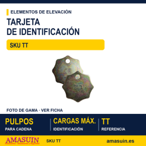 Tarjeta de identificación para pulpos de cadena