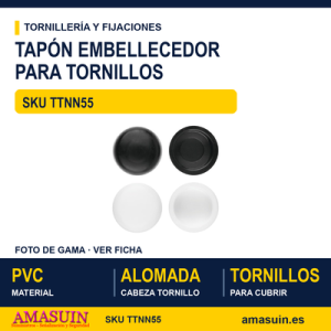Tapón embellecedor de PVC - Ø5,5 - TTNN55
