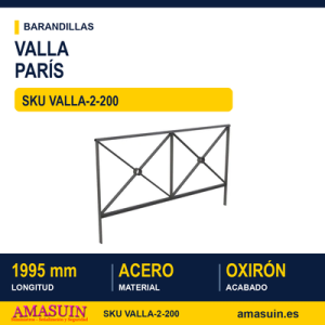 Valla Modelo París de 2000mm