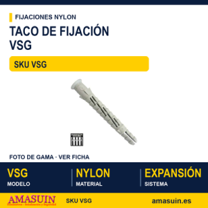 Taco de nylon nudo "VS" a granel