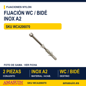 Fijación wc / bidé Inox A2