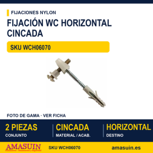 Fijación wc horizontal Cincado