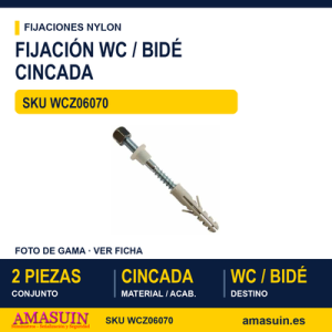 Fijación wc / bidé Cincado