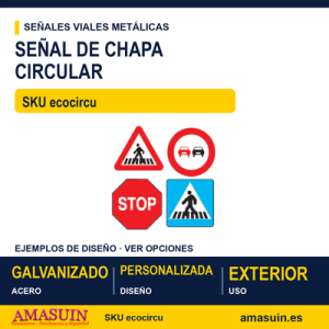 Señal Circular Chapa Personalizada.
