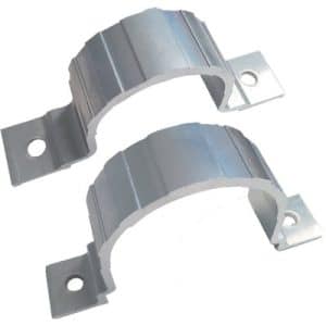 Abrazadera simple de aluminio para poste