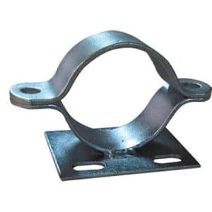 Abrazadera de acero galvanizado para poste circular