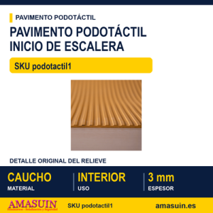 Pavimento Podotáctil Inicio Escalera