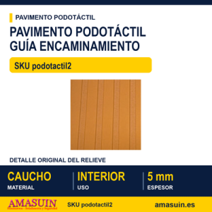 Pavimento Podotáctil Guía Encaminamiento
